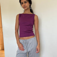 【NEW】Boat Neck Tanktop