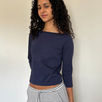 【NEW】Cotton 3/4 Sleeve Tee
