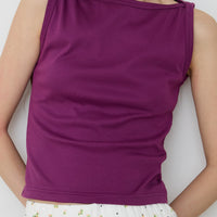 【NEW】Boat Neck Tanktop