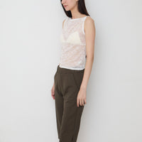 【NEW】Lace Boat Neck TankTop