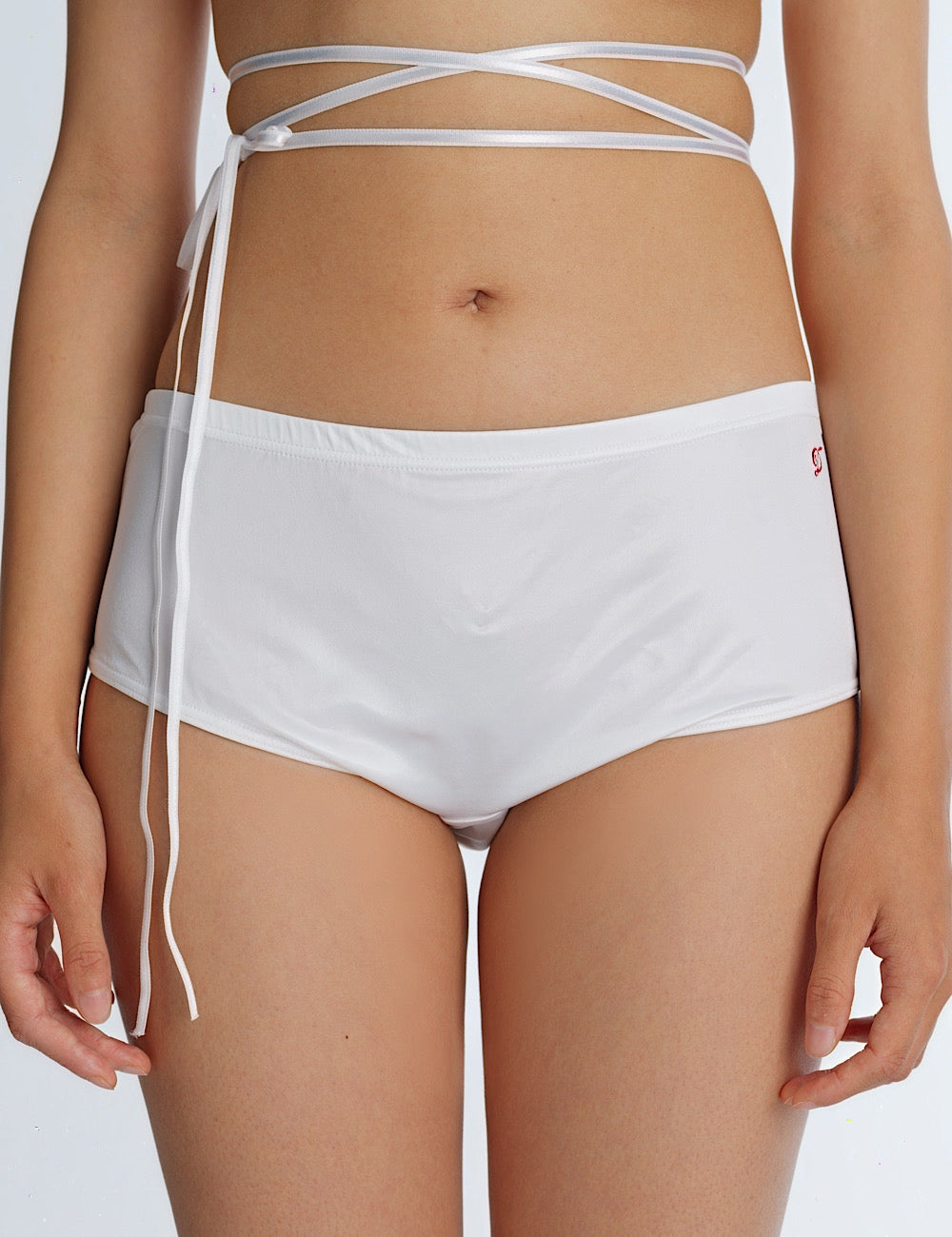 "D"Logo Satin Boxer Shorts