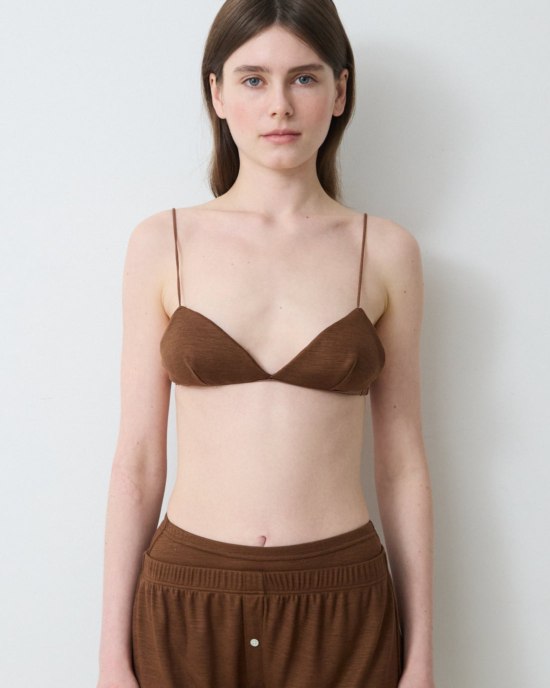 Wool triangle Bra