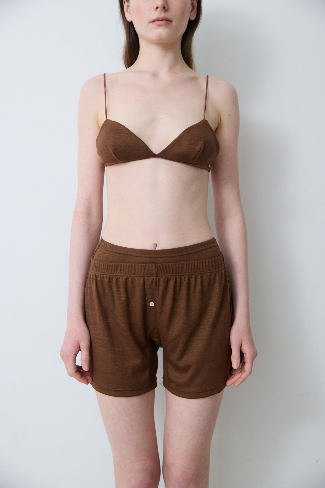 Wool triangle Bra