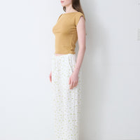 Flower Dots Cotton Easy Pants
