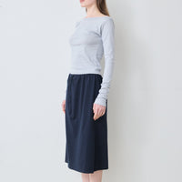 【NEW】Boat Neck Long Tee