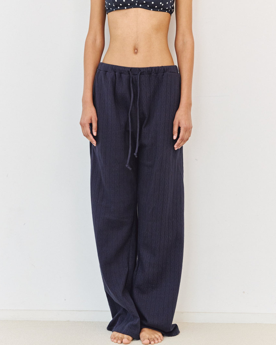 Eyelet knit Easy Pants