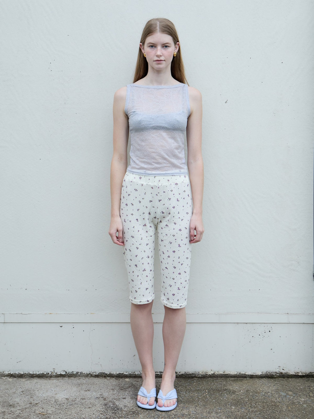 【NEW】Lace Boat Neck TankTop