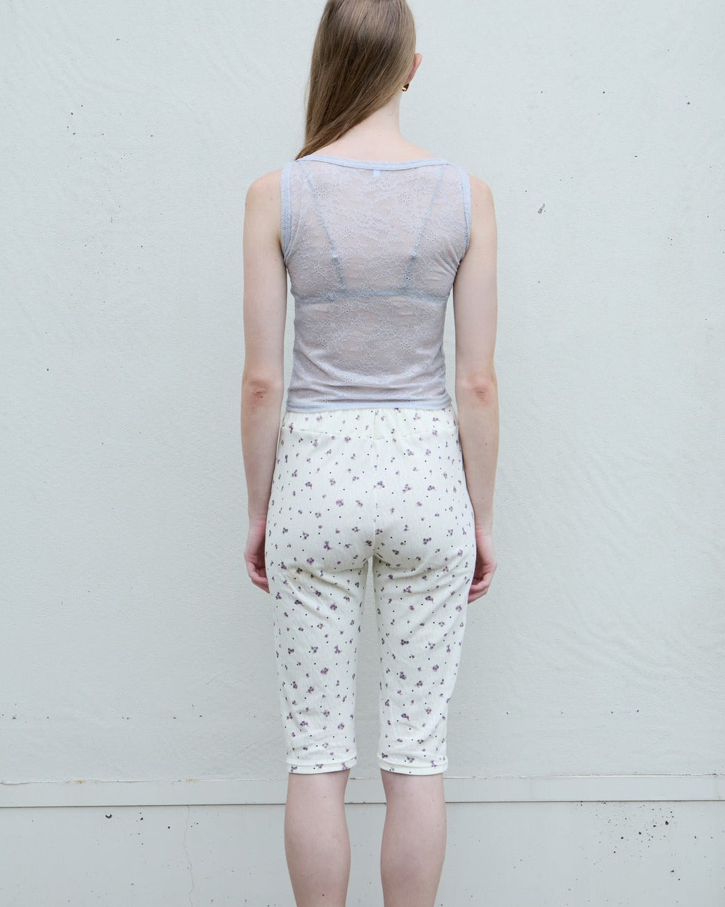 【NEW】Flower Dots Capri Leggings