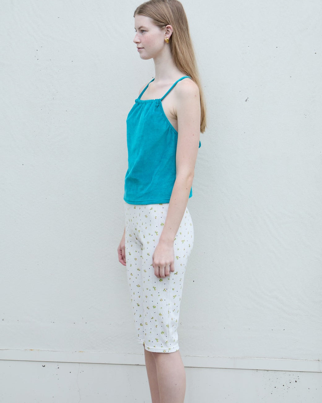 【NEW】Flower Dots Capri Leggings