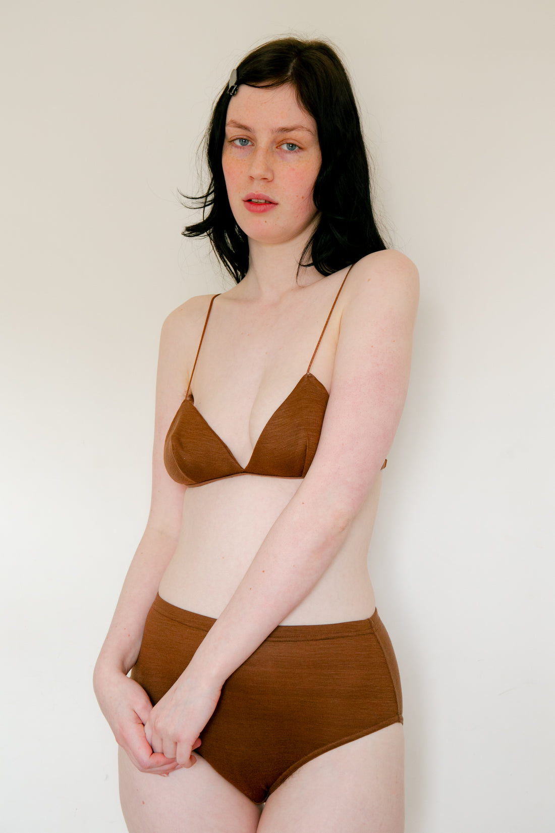 Wool triangle Bra