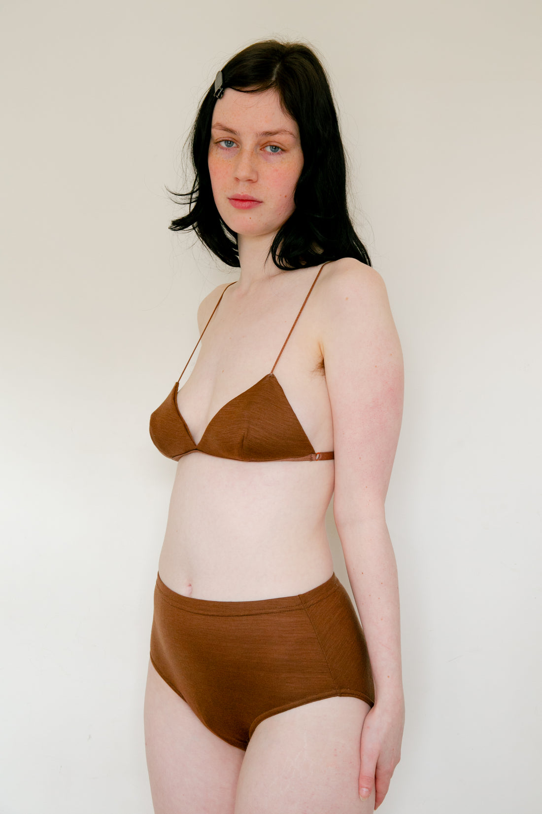 Wool triangle Bra