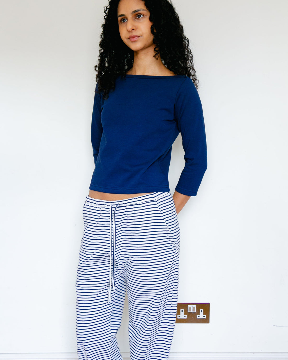 【NEW】Cotton 3/4 Sleeve Tee