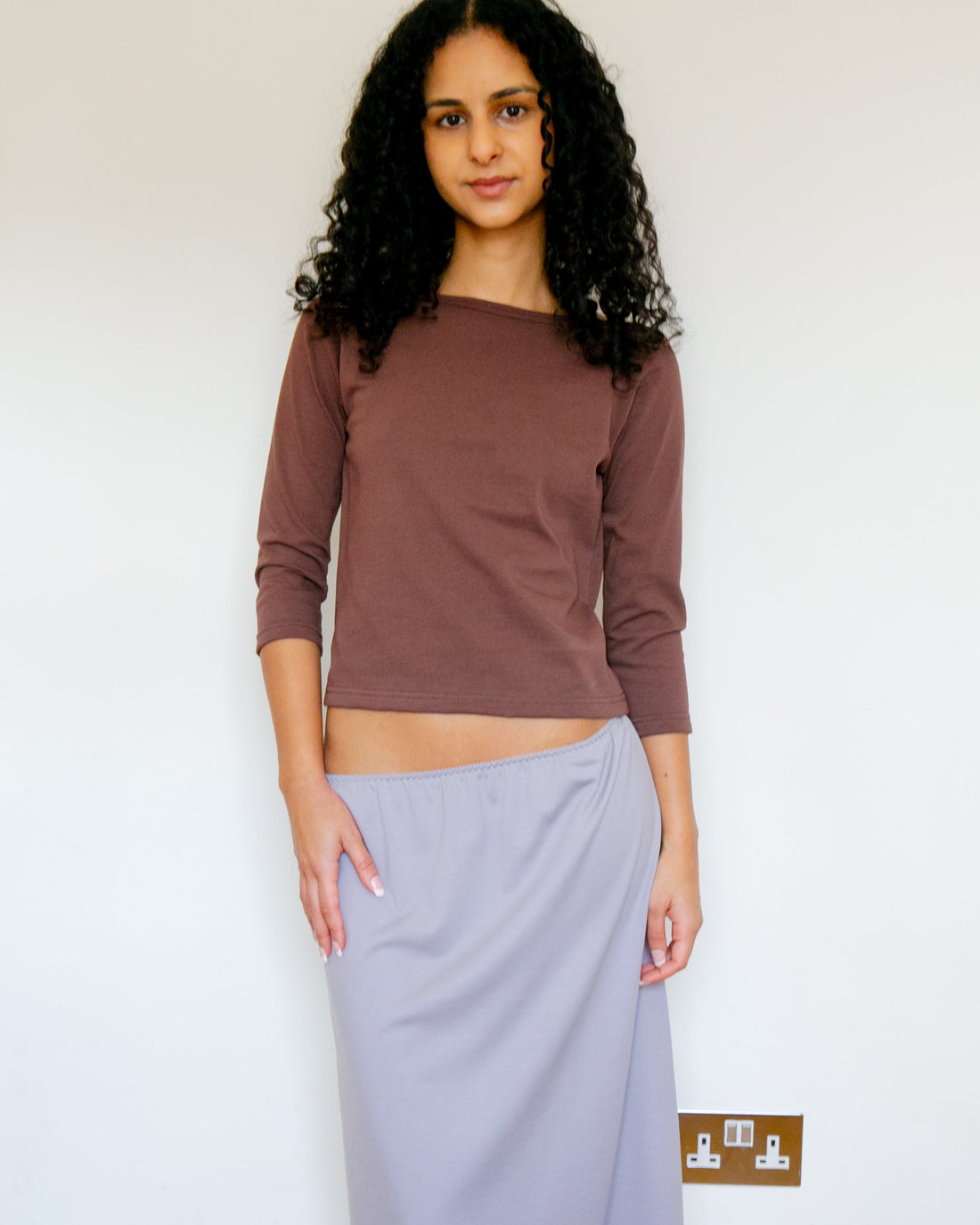 【NEW】Cotton 3/4 Sleeve Tee