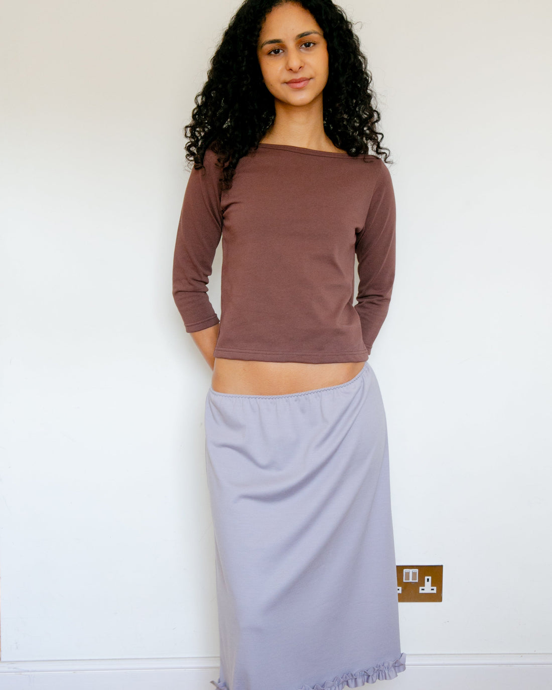 【NEW】Cotton 3/4 Sleeve Tee