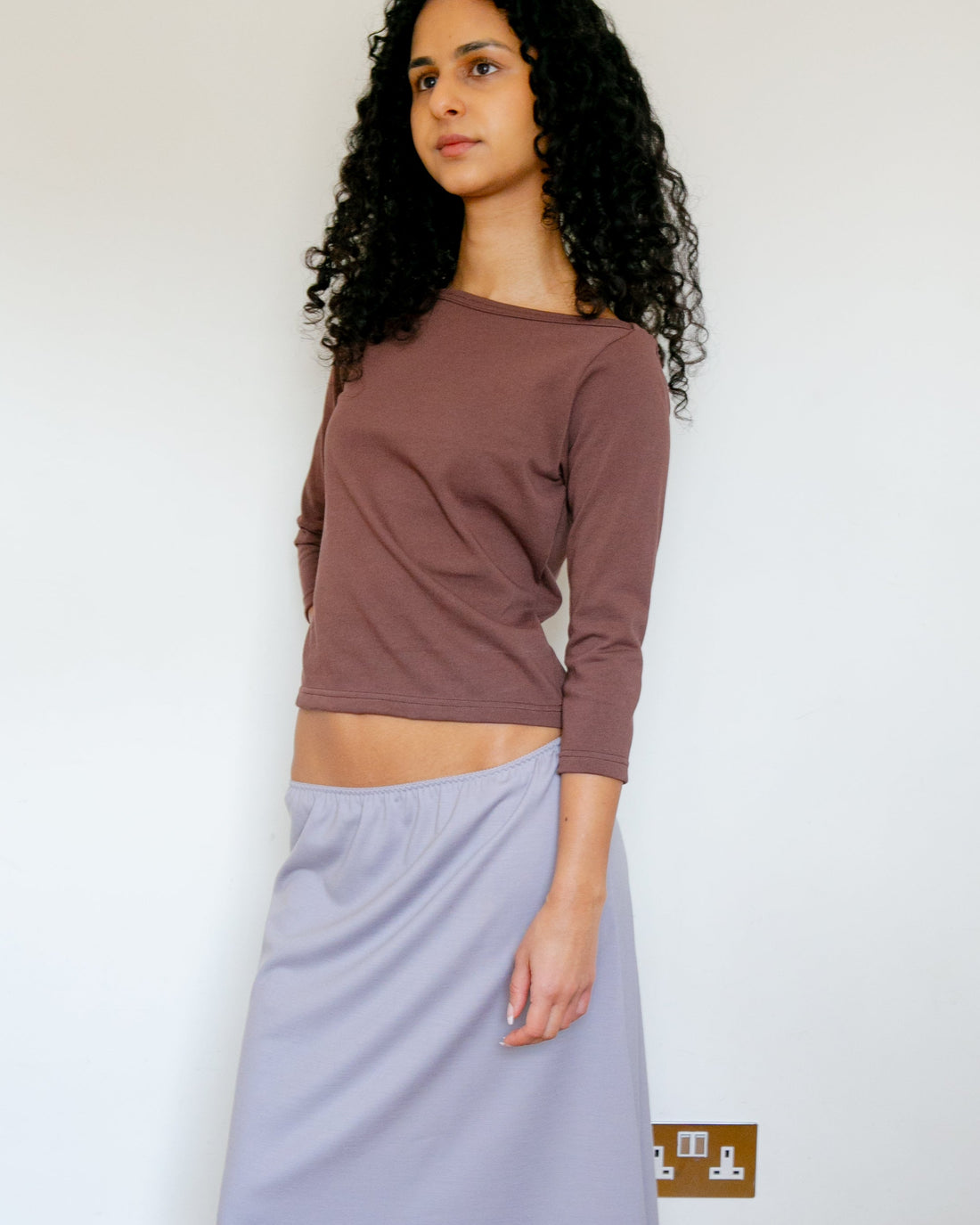 【NEW】Cotton 3/4 Sleeve Tee