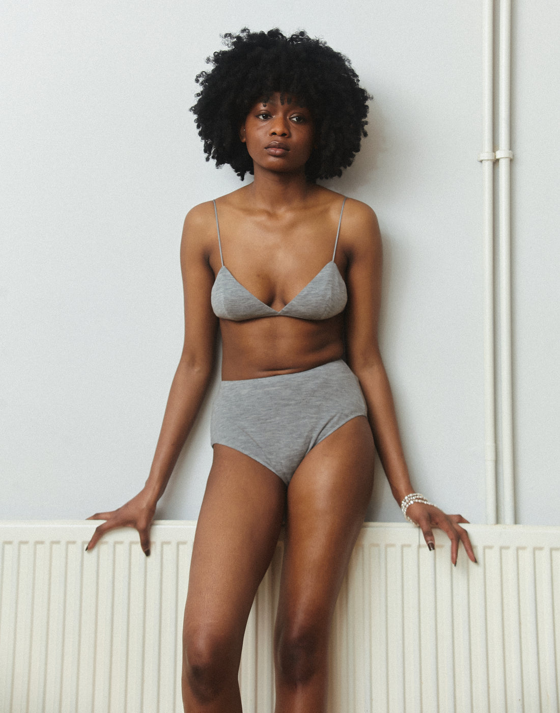 Wool high-waist Shorts