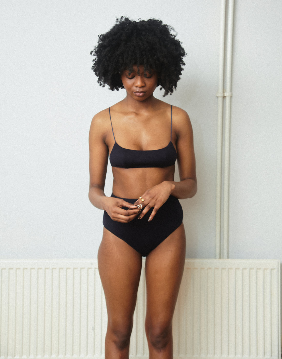 Wool oblong Bra