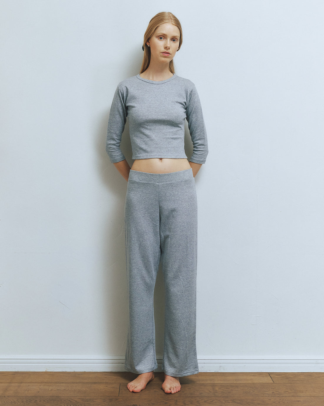 FlowerMesh Cotton 3/4 Sleeve Tshirts