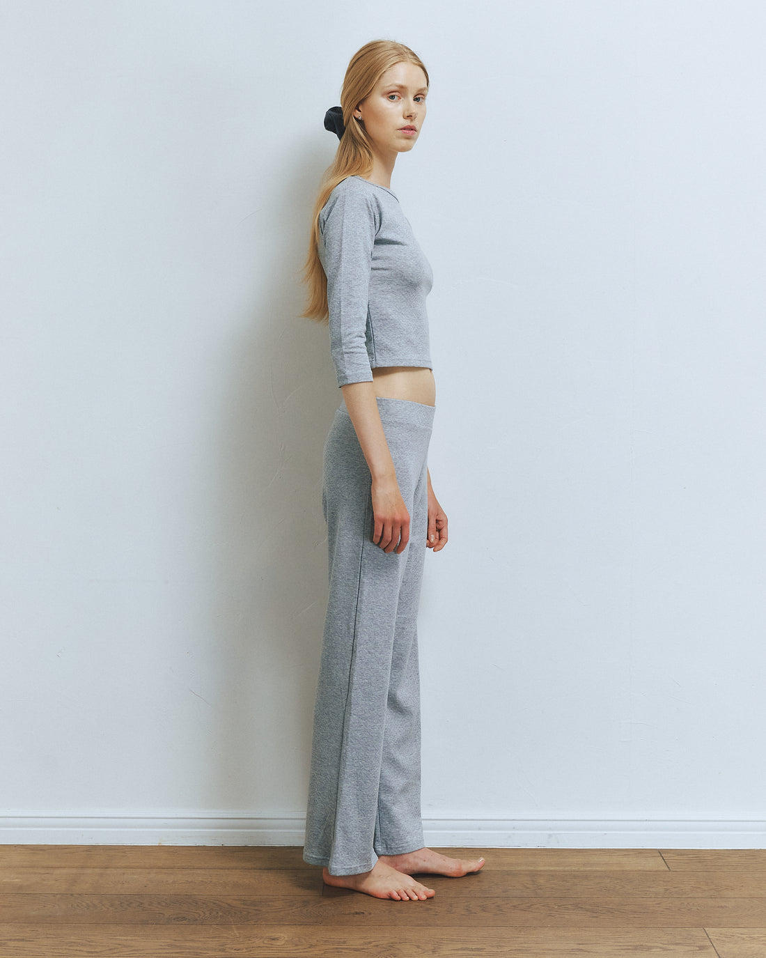 FlowerMesh Cotton 3/4 Sleeve Tshirts