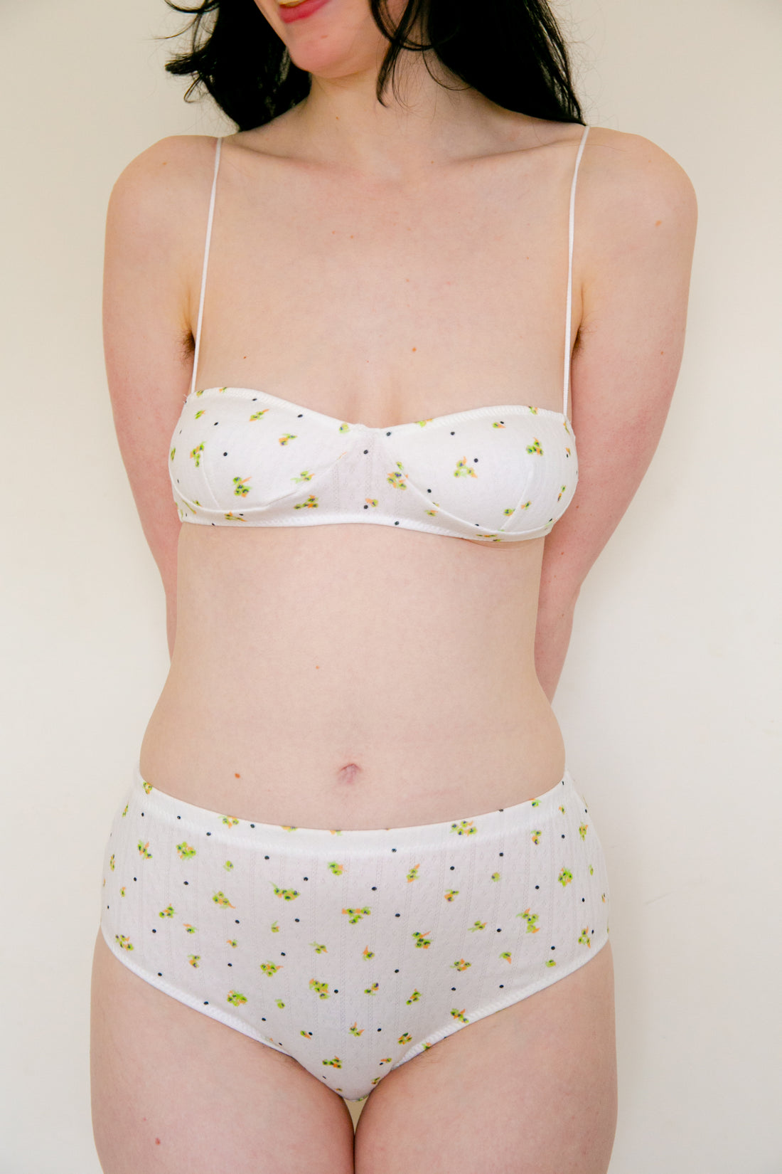 【NEW】Flower Dots Bra