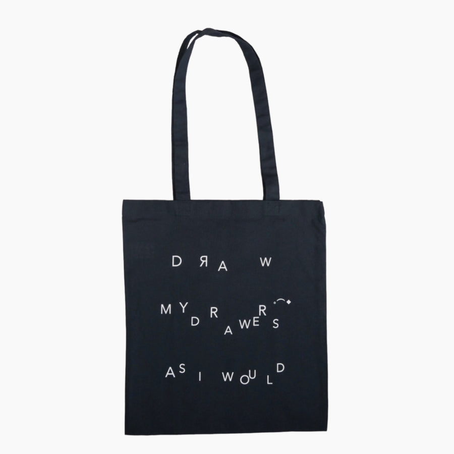 draw drawers バッグ Typewriting Tote Bag – draw