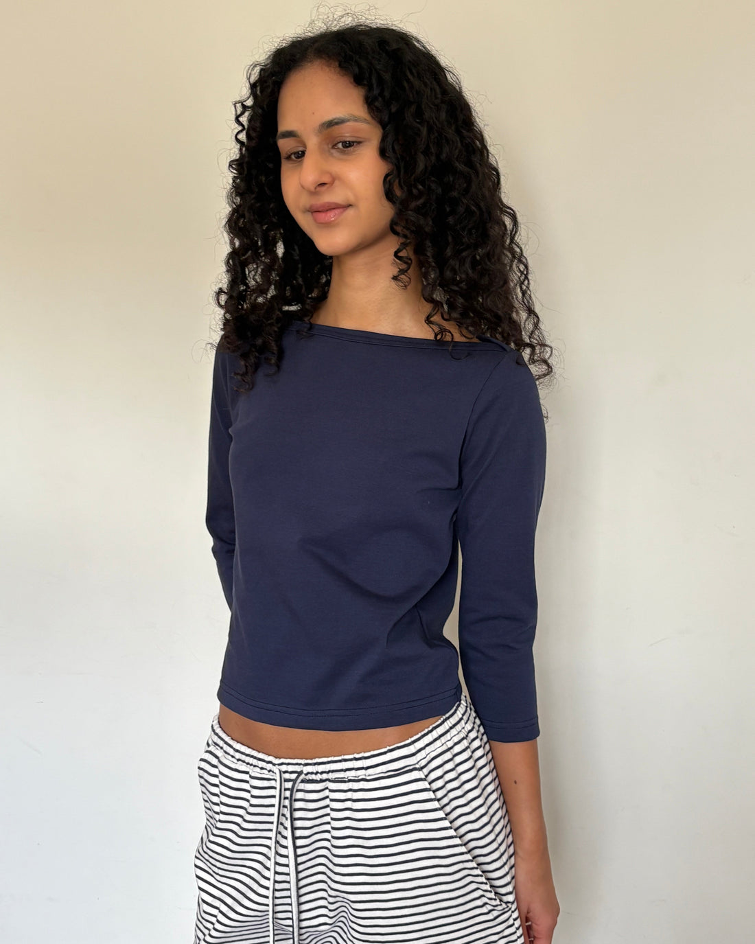 【NEW】Cotton 3/4 Sleeve Tee