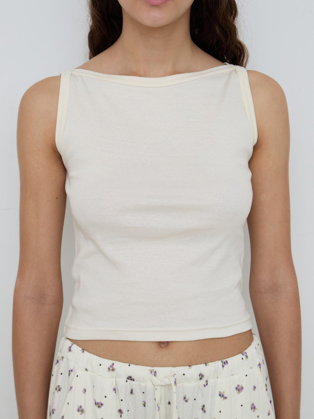 【NEW】Boat Neck Tanktop