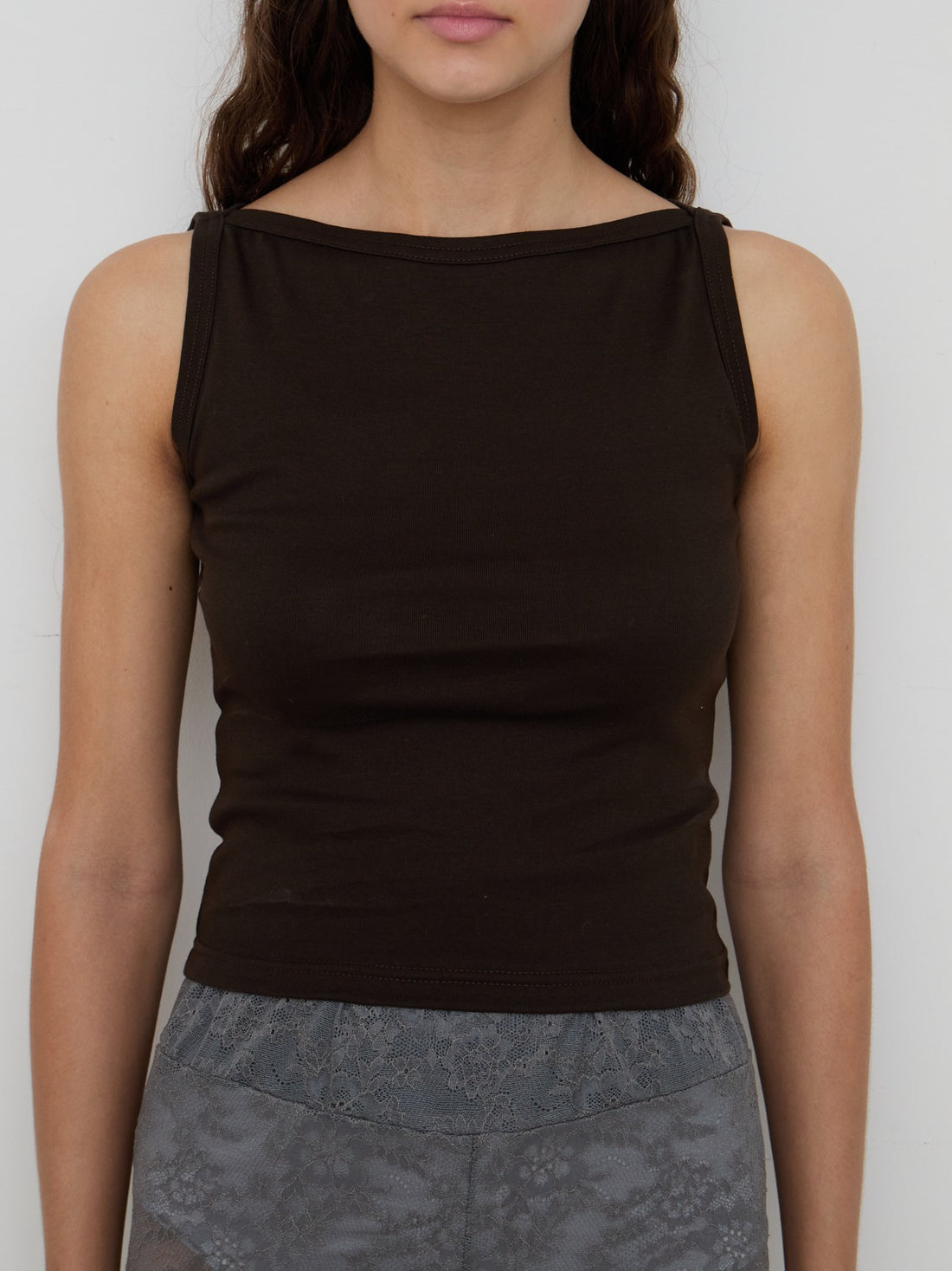 【NEW】Boat Neck Tanktop