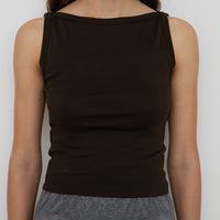 【NEW】Boat Neck Tanktop