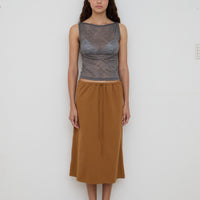 【NEW】Lace Boat Neck TankTop