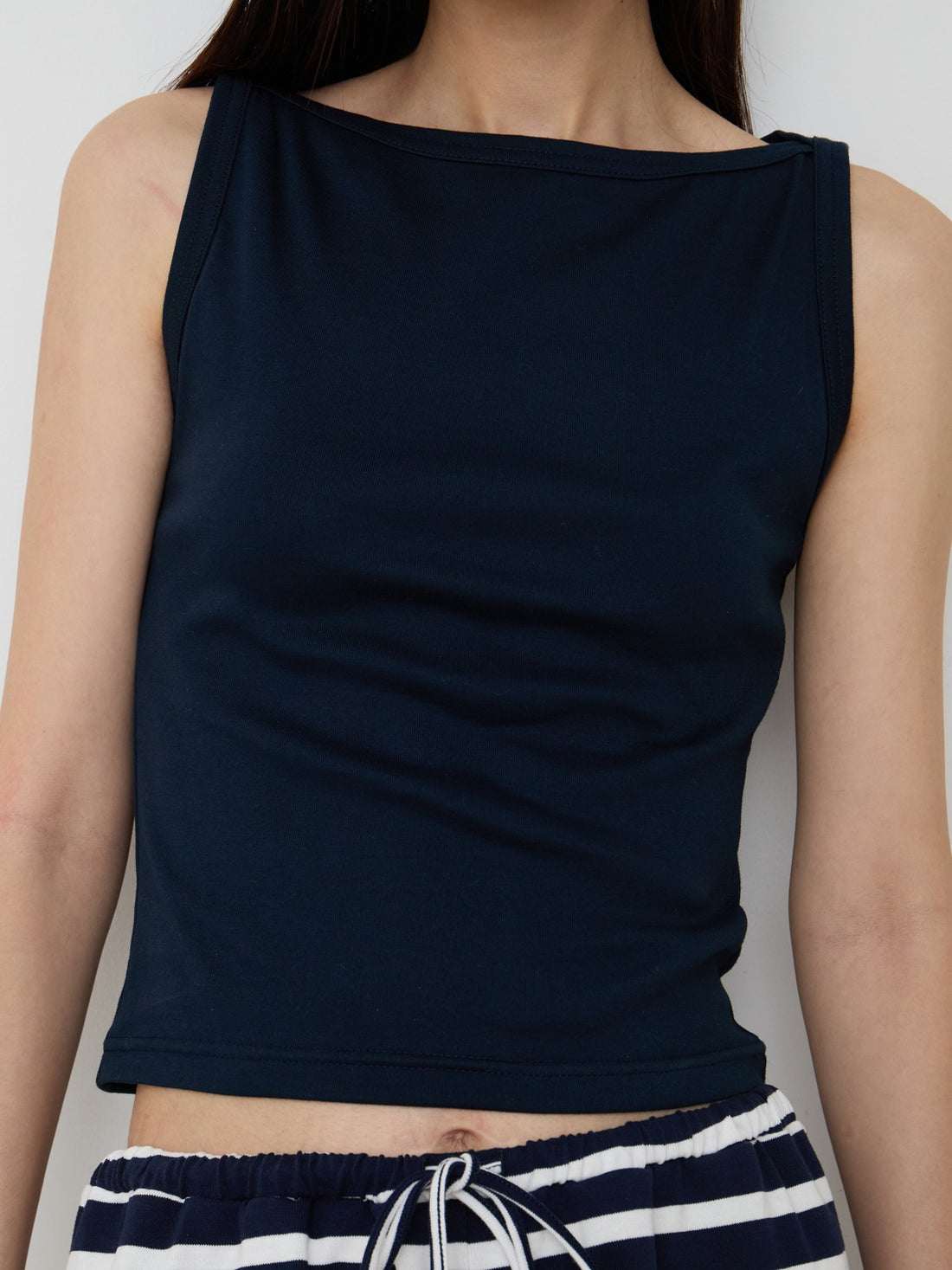 【NEW】Boat Neck Tanktop