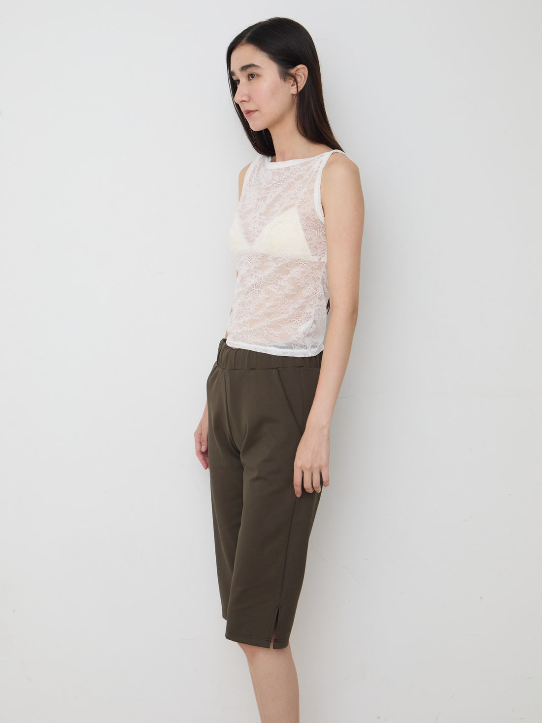 【NEW】Lace Boat Neck TankTop