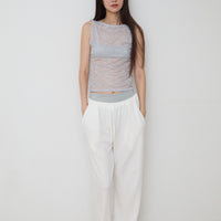 【NEW】Lace Boat Neck TankTop