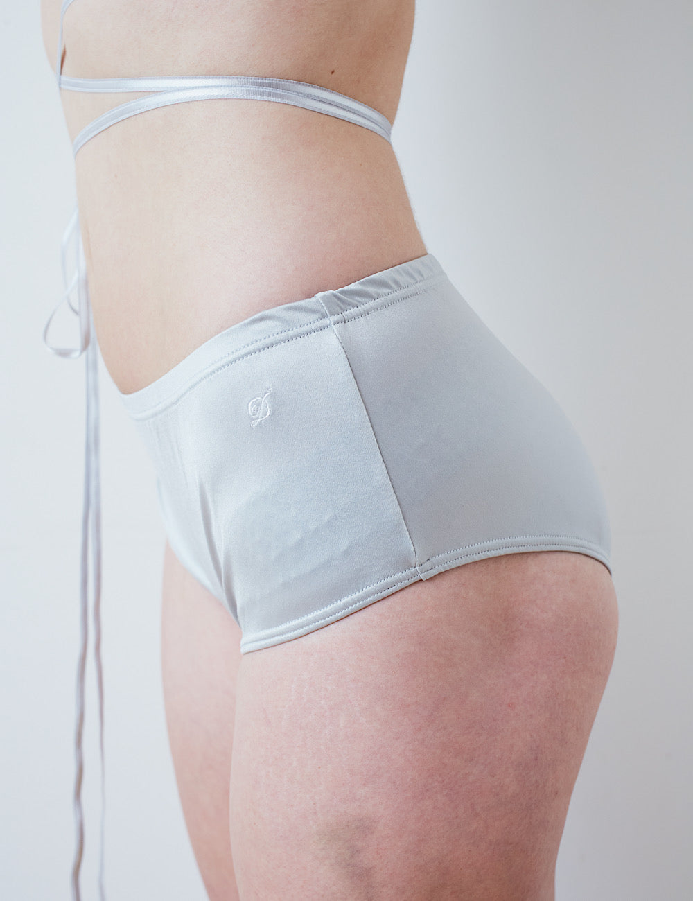 "D"Logo Satin Boxer Shorts