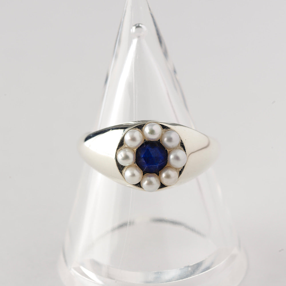 【NEW】Stone×Pearl Flower Ring