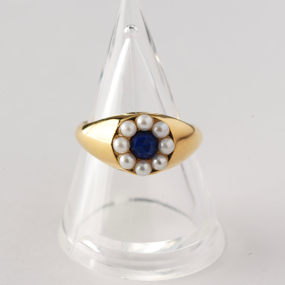 【NEW】Stone×Pearl Flower Ring