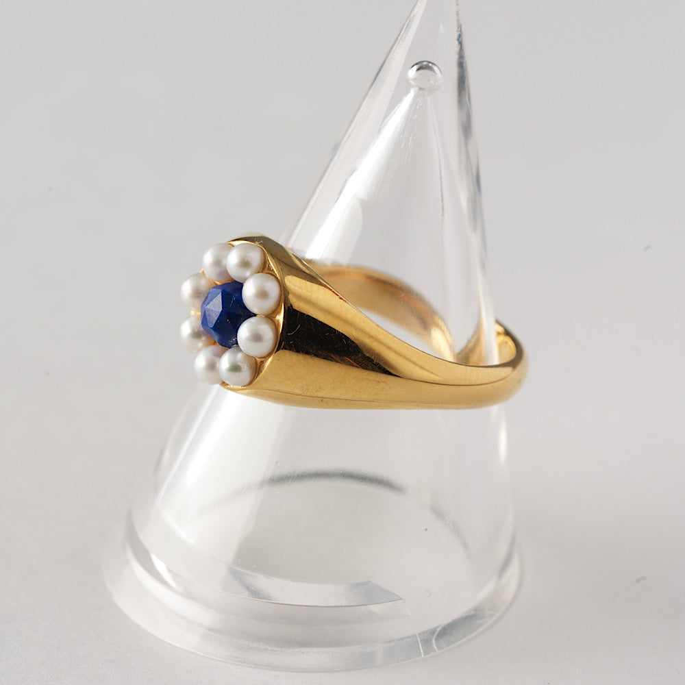 【NEW】Stone×Pearl Flower Ring