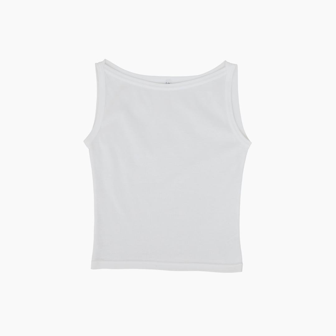 【NEW】Boat Neck Tanktop