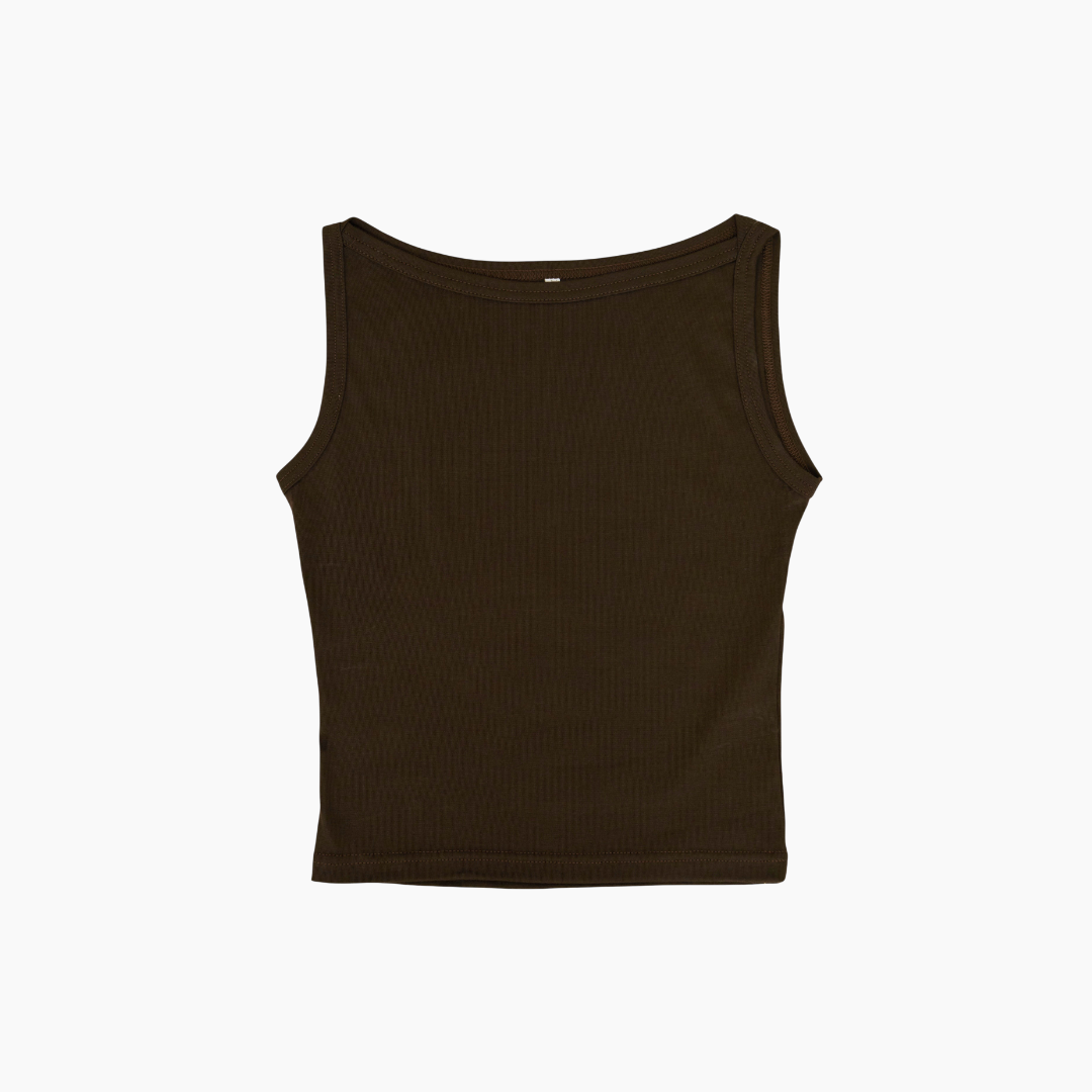 【NEW】Boat Neck Tanktop